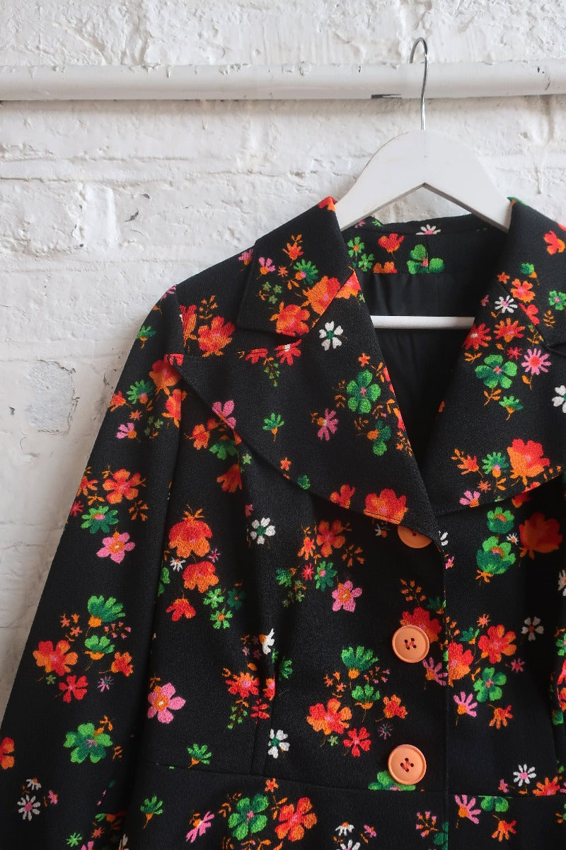 Vintage Flower Power Jacket - Size M/L by All About Audrey