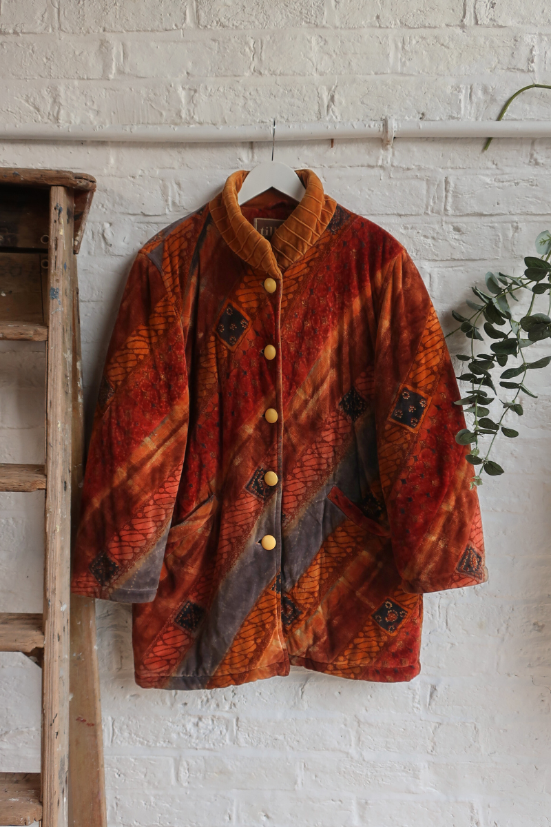 Vintage Coat - Retro Sunset Boulevard - Size L