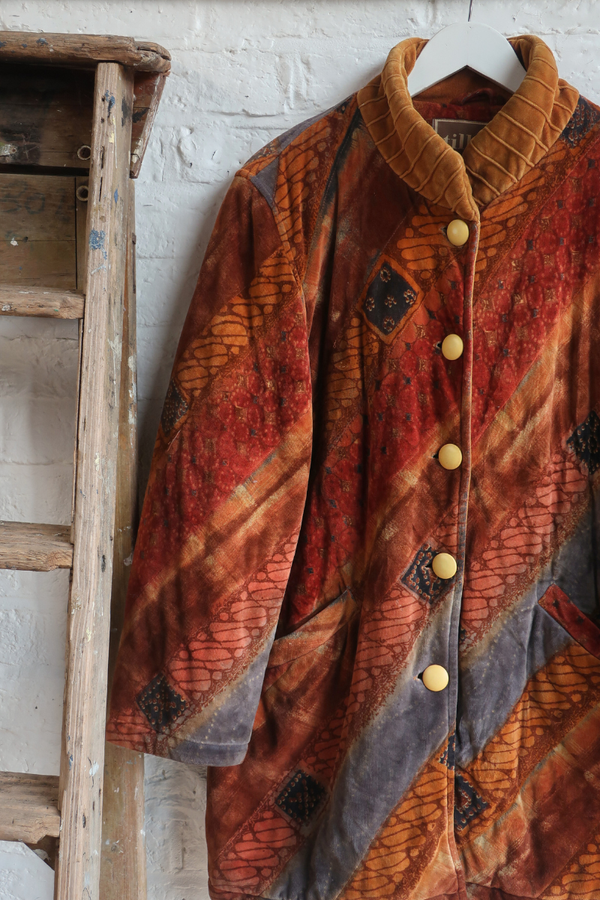Vintage Coat - Retro Sunset Boulevard - Size L