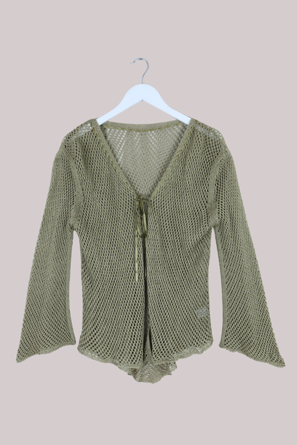 Vintage Top - Sage Crochet - Size L