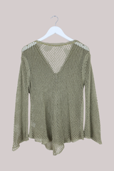 Vintage Top - Sage Crochet - Size L
