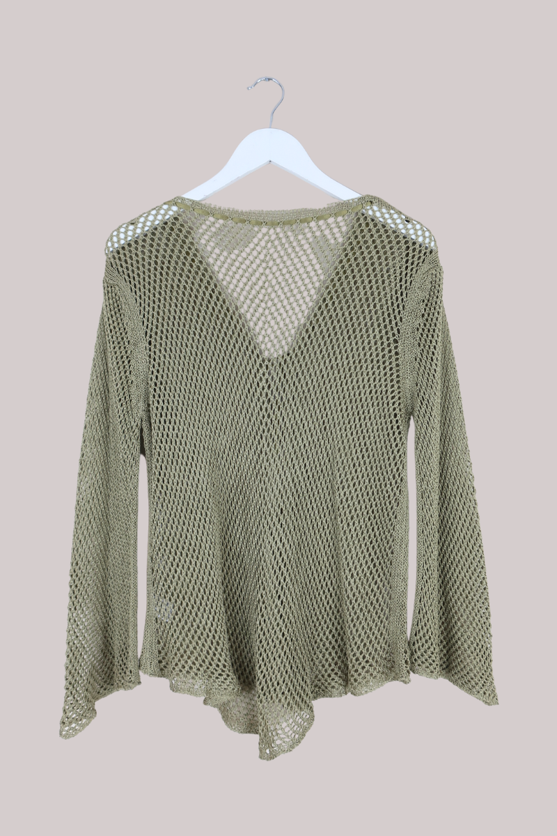 Vintage Top - Sage Crochet - Size L