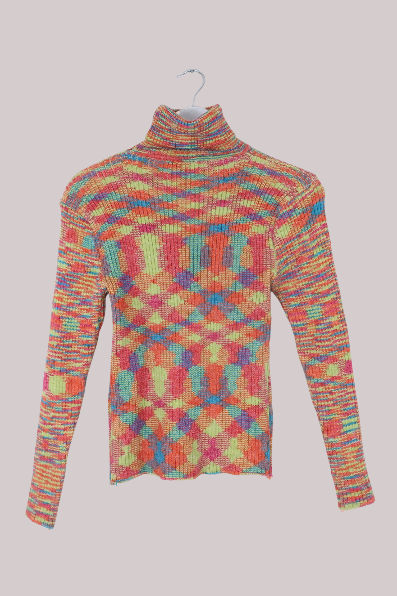 Vintage Knit Jumper in Dolce & Gabbana Confetti - Size XS