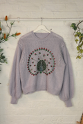 Vintage Knit Jumper - Icy Peacock - Size L