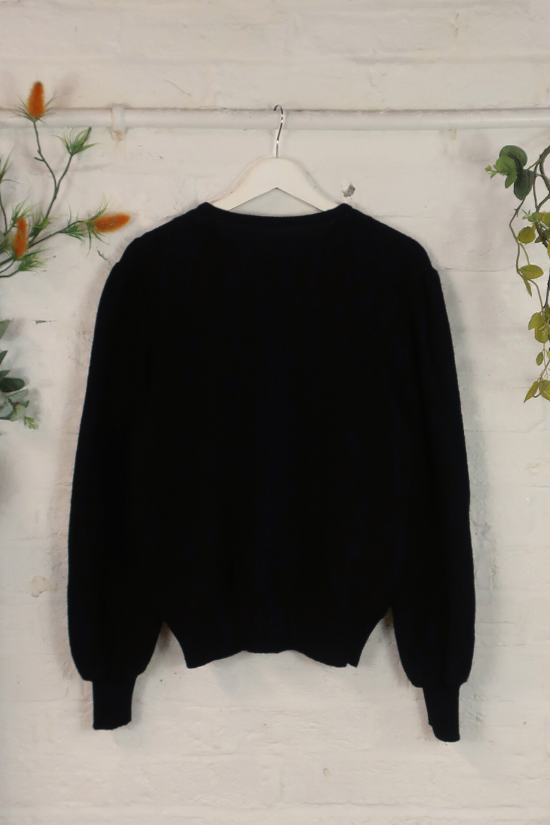 Vintage Knit Cardigan - Queen Of Hearts - Size M/L