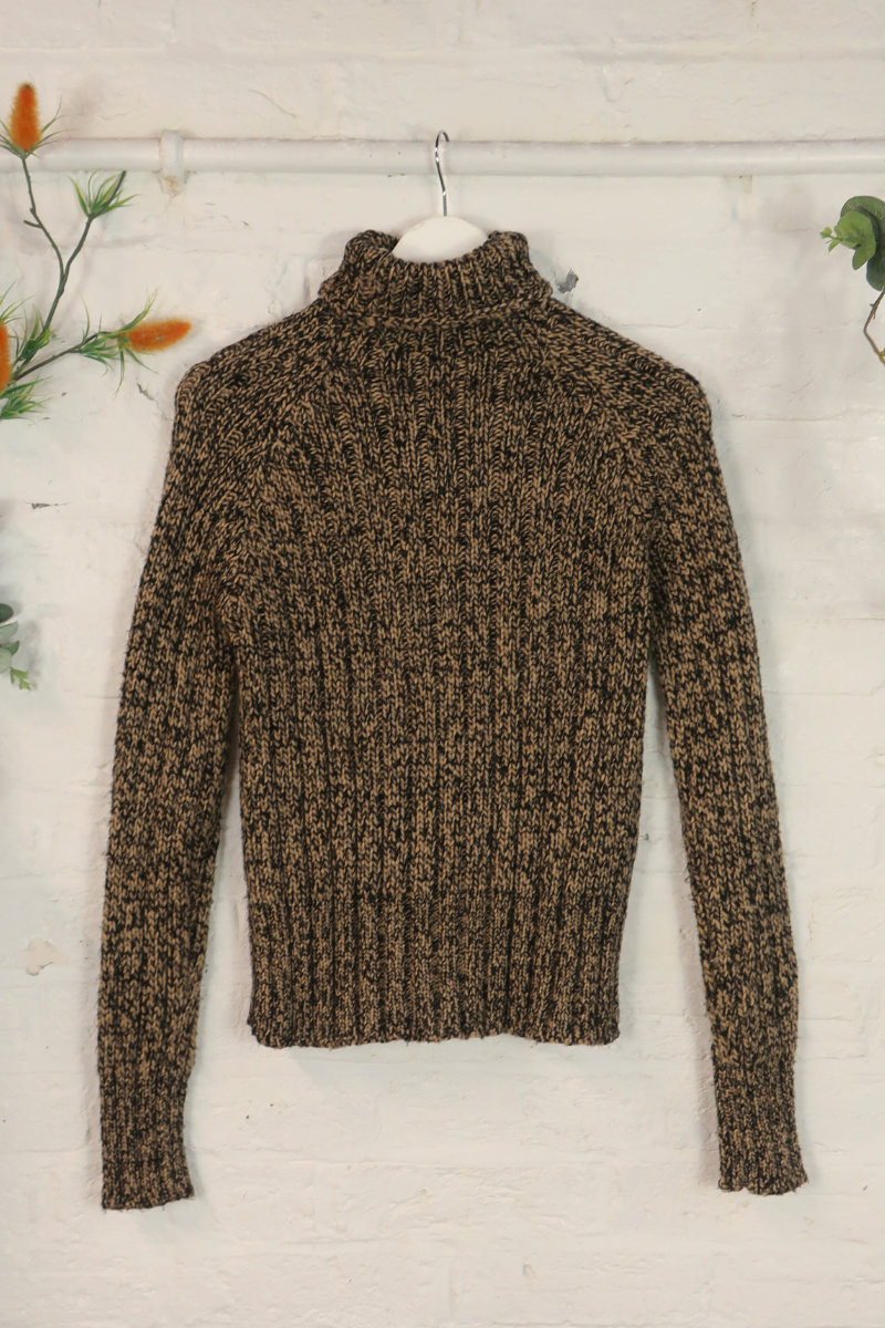 Vintage Knit Jumper - Dark Sandalwood - Size M