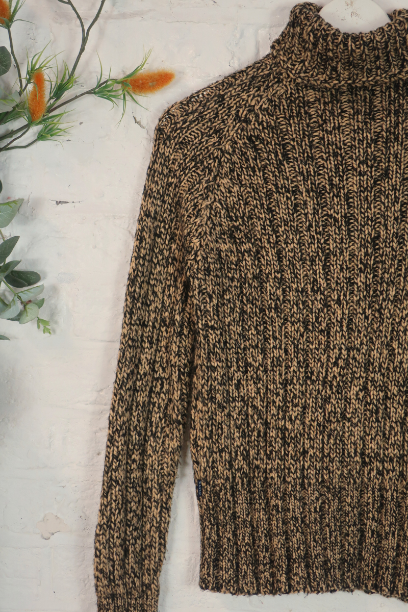 Vintage Knit Jumper - Dark Sandalwood - Size M