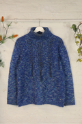 Vintage Knit Jumper - Indigo Tassels - Size L