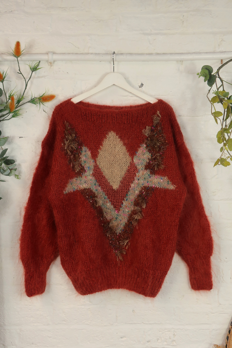 Vintage Knit Jumper - Desert Mohair - Size XXL