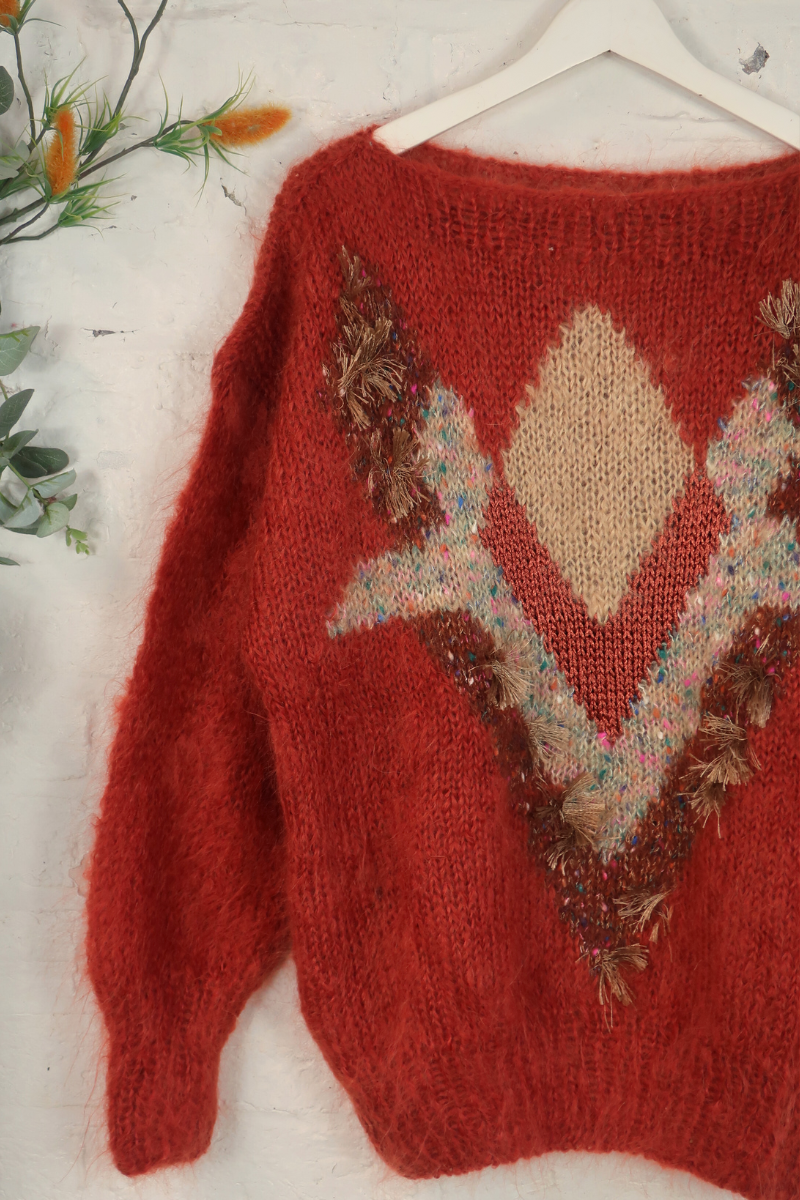 Vintage Knit Jumper - Desert Mohair - Size XXL