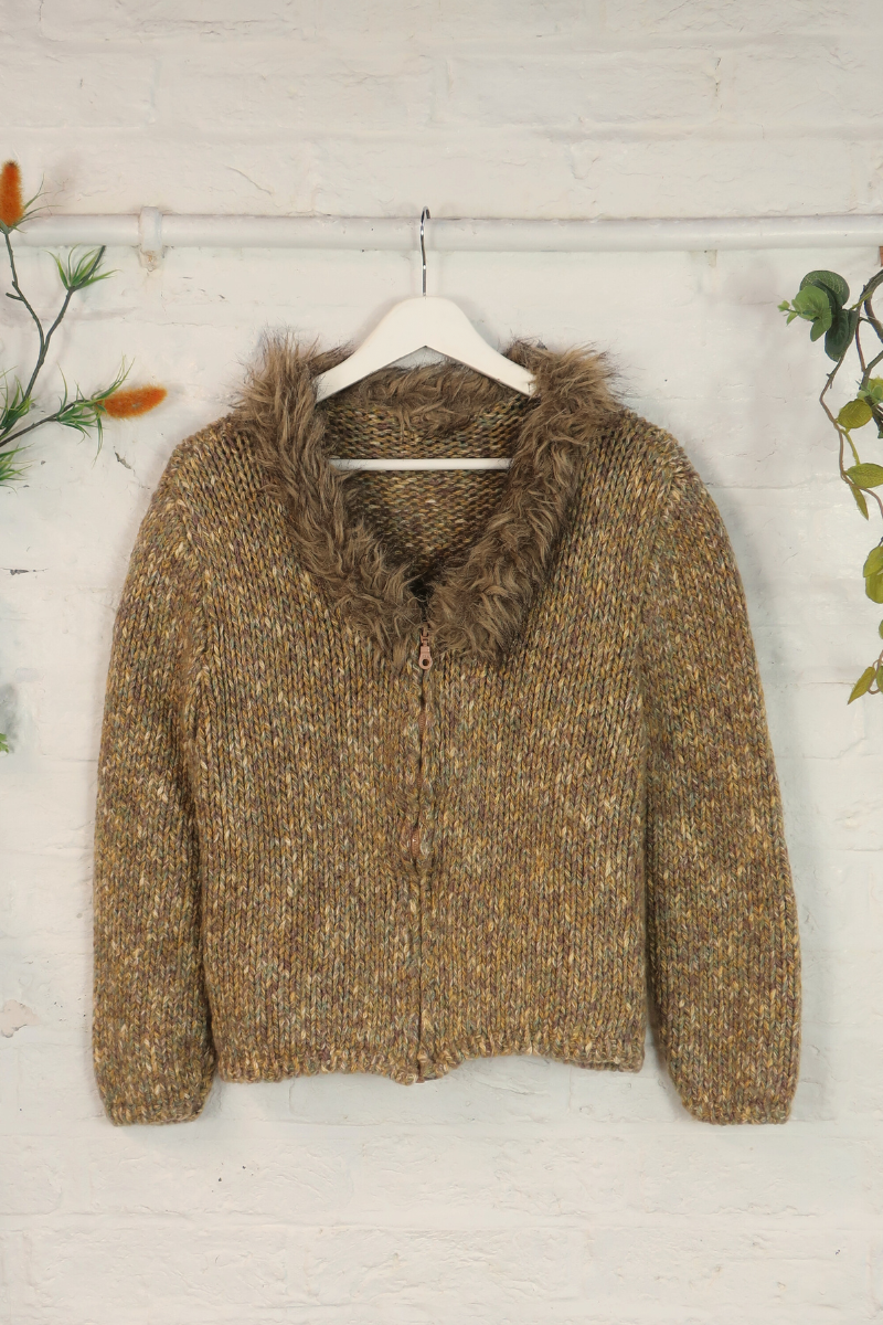 Vintage Knit Cardigan - 90s Scarecrow - Size M