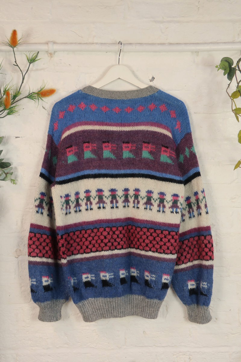 Vintage Knit Cardigan - Merry Men - Size XL