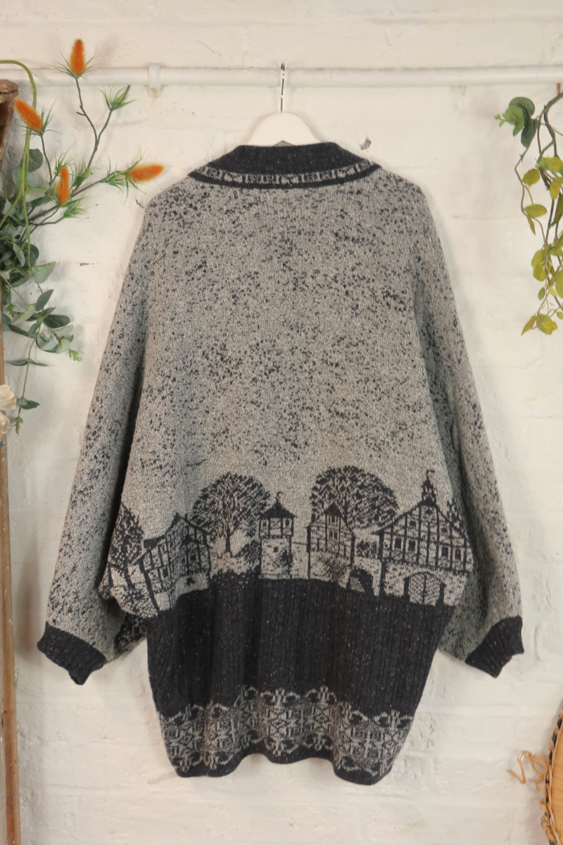 Vintage Knit Cardigan - Gothic Village - Size XXL