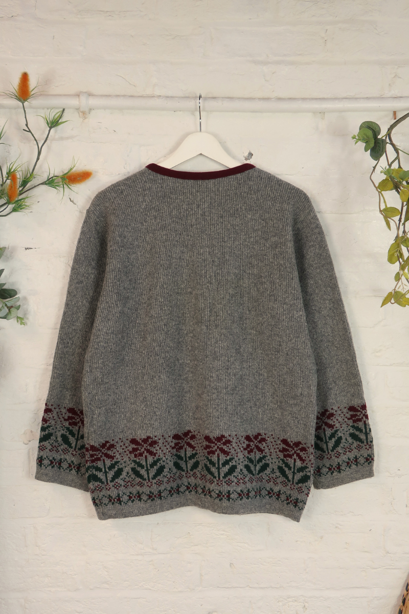 Vintage Knit Cardigan - Village Of Gingham - Size XL