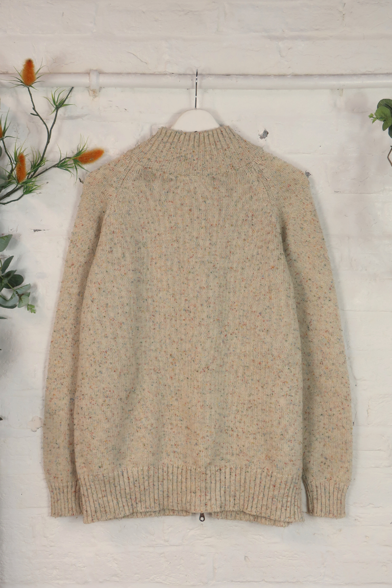 Vintage Knit Cardigan - Icing Sugar - Size XL