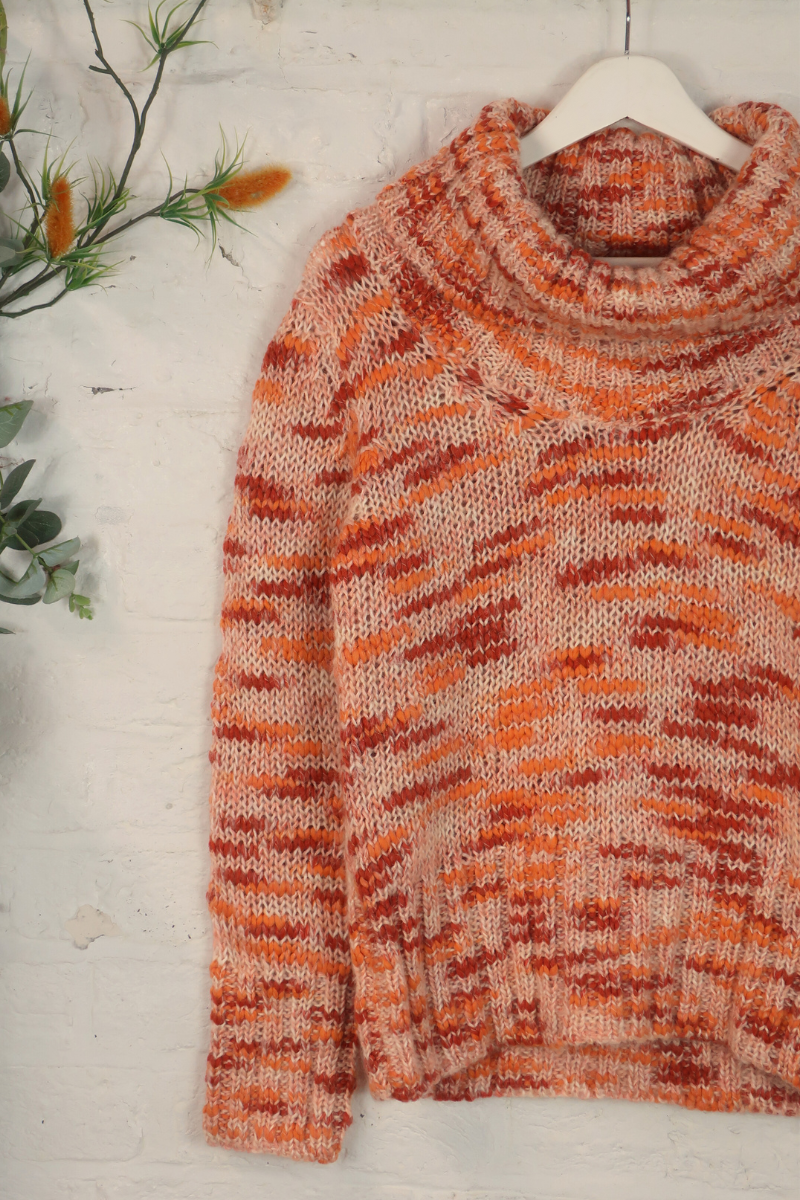 Vintage Knit Jumper - Clementine Sky - Size M/L