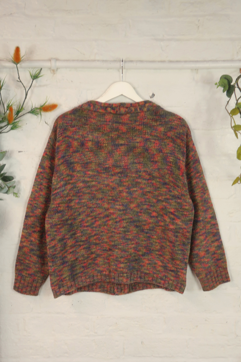 Vintage Knit Cardigan - Birthday Sprinkles - Size L