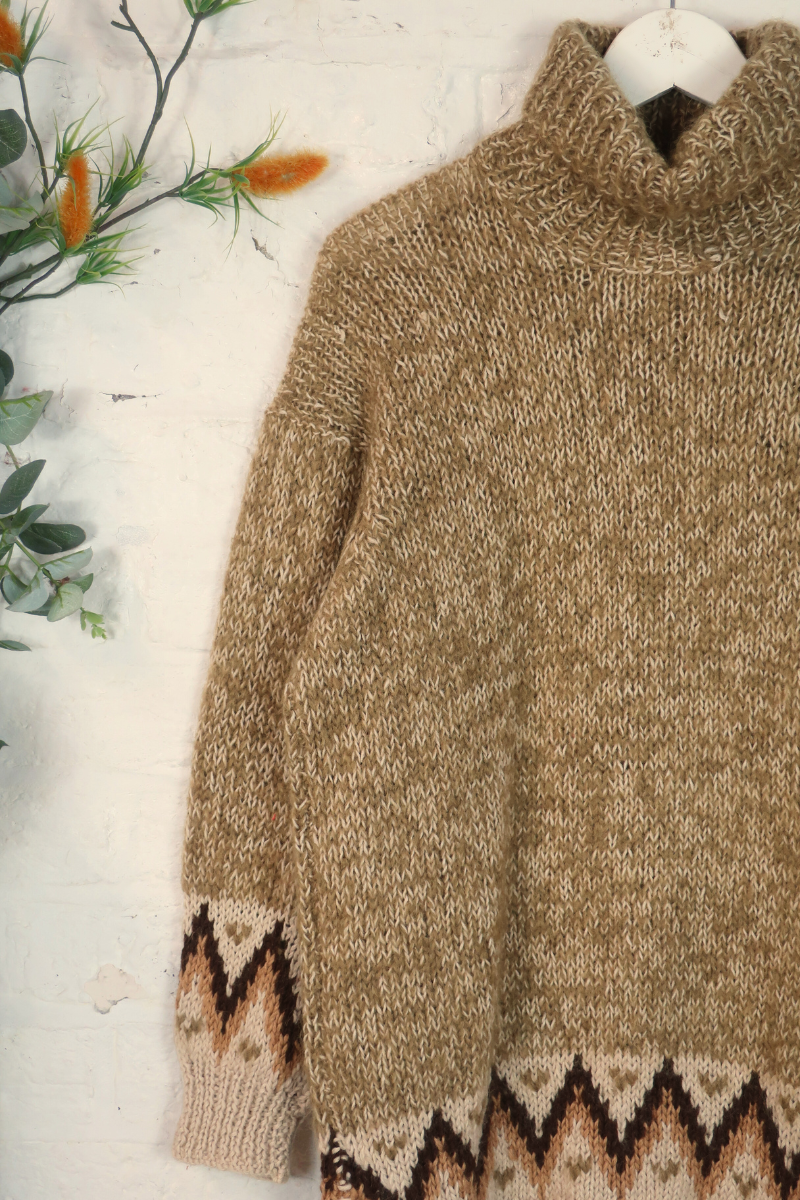 Vintage Knit Jumper - Scarecrow - Size L