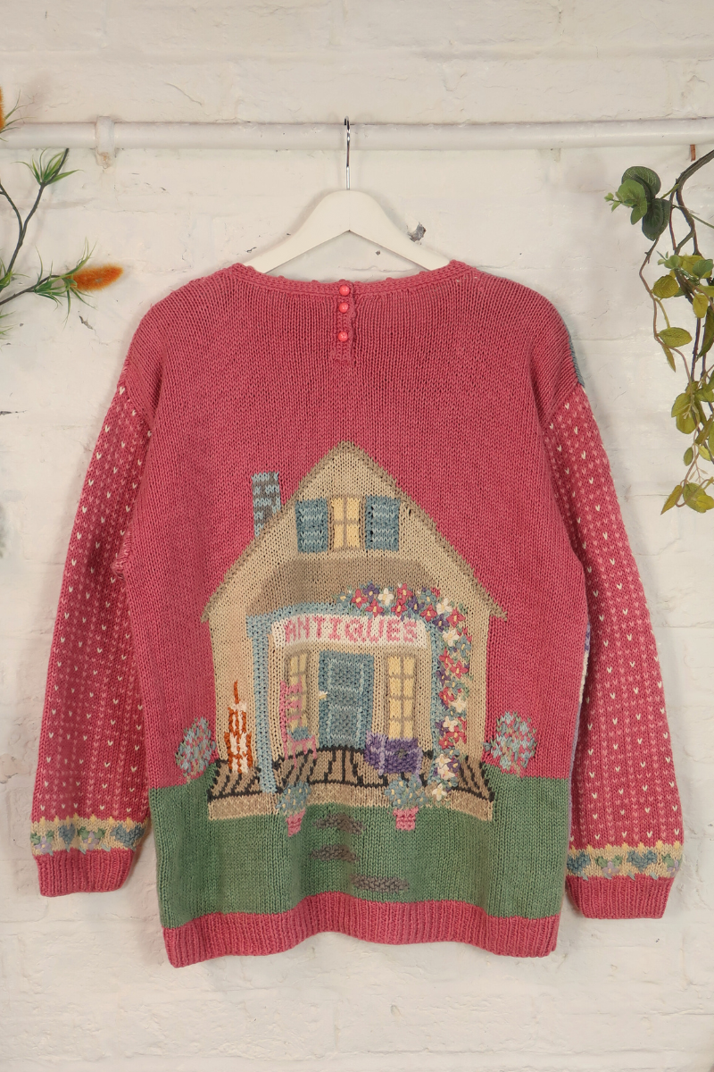 Vintage Knit Jumper - Blush Doll House - Size XL