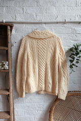 Vintage Knit Cardigan - Chalet Cream - Size L