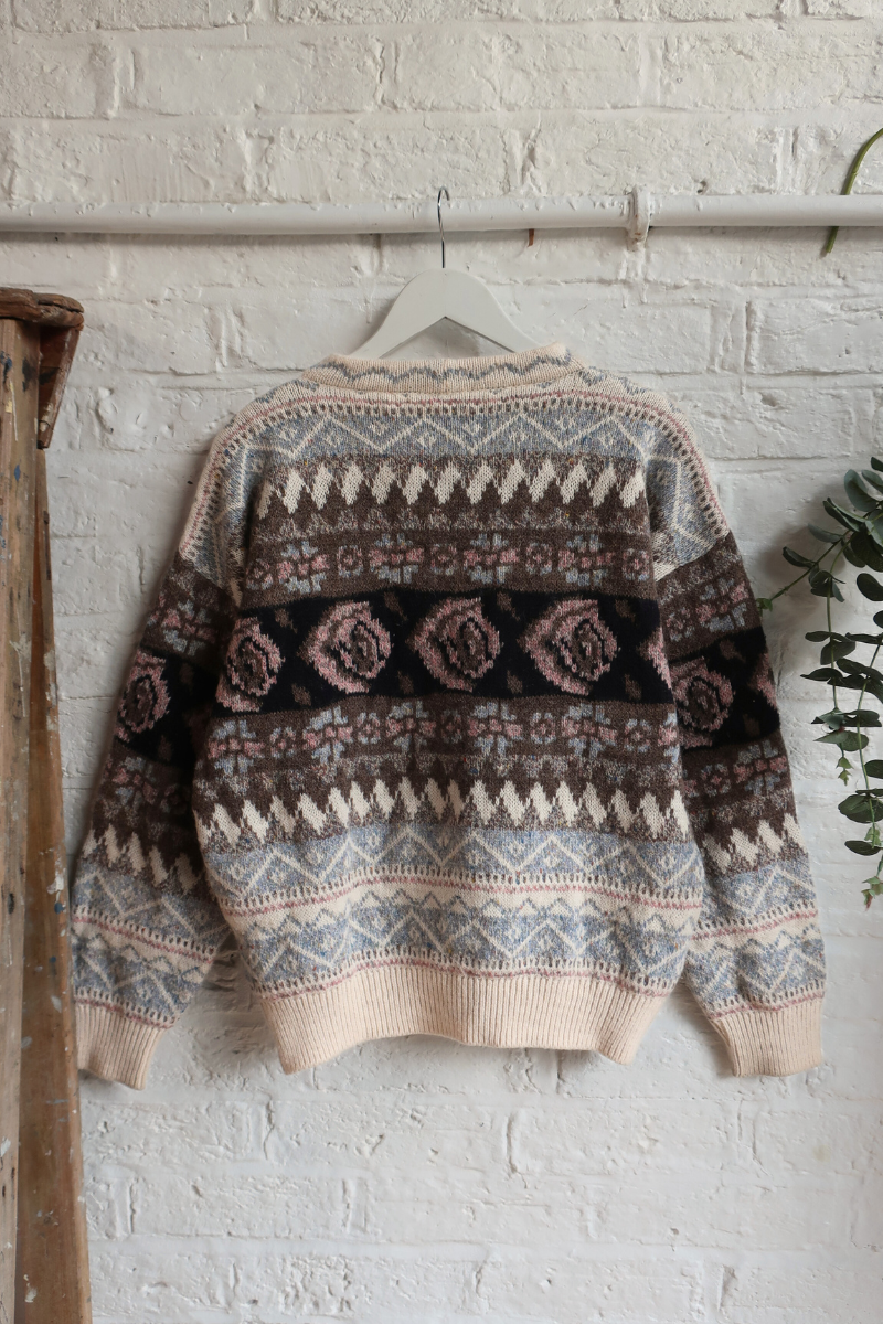 Vintage Knit Jumper - Frosted Rose - Size L/XL