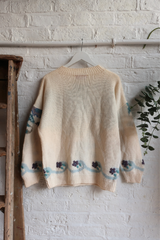 Vintage Knit Jumper - Winter Bouquet - Size XL