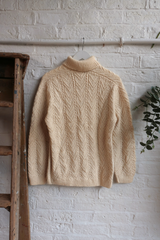 Vintage Knit Jumper - Classic Cableknit - Size S