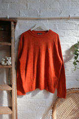 Vintage Knit Jumper - Pumpkin Spice - Size L