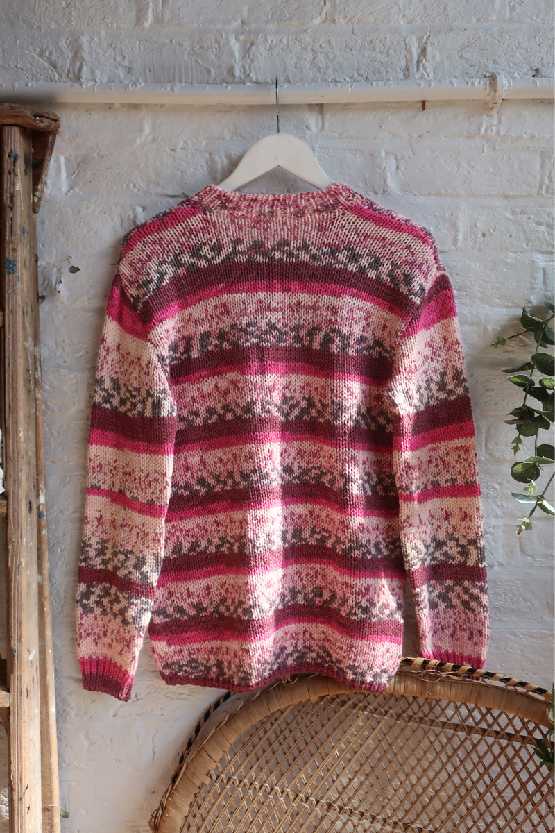 Vintage Knit Jumper - Alpine Plum - Size M/L