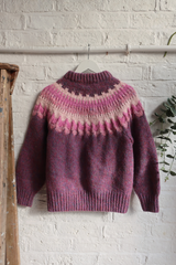 Vintage Knit Cardigan - Winter Violet - Size S