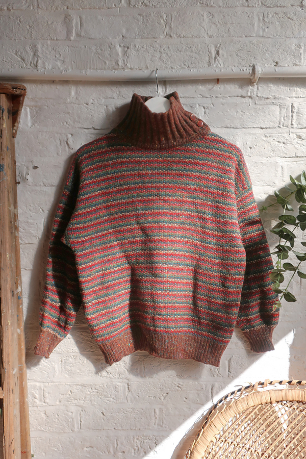 Vintage Knit Jumper - Notting Hill Stripe - Size M/L