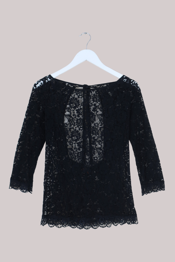 Vintage Top - Midnight Lace - Size M/L
