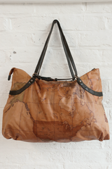 Vintage Designer Alviero Martini Bag - Treasure Map Holdall