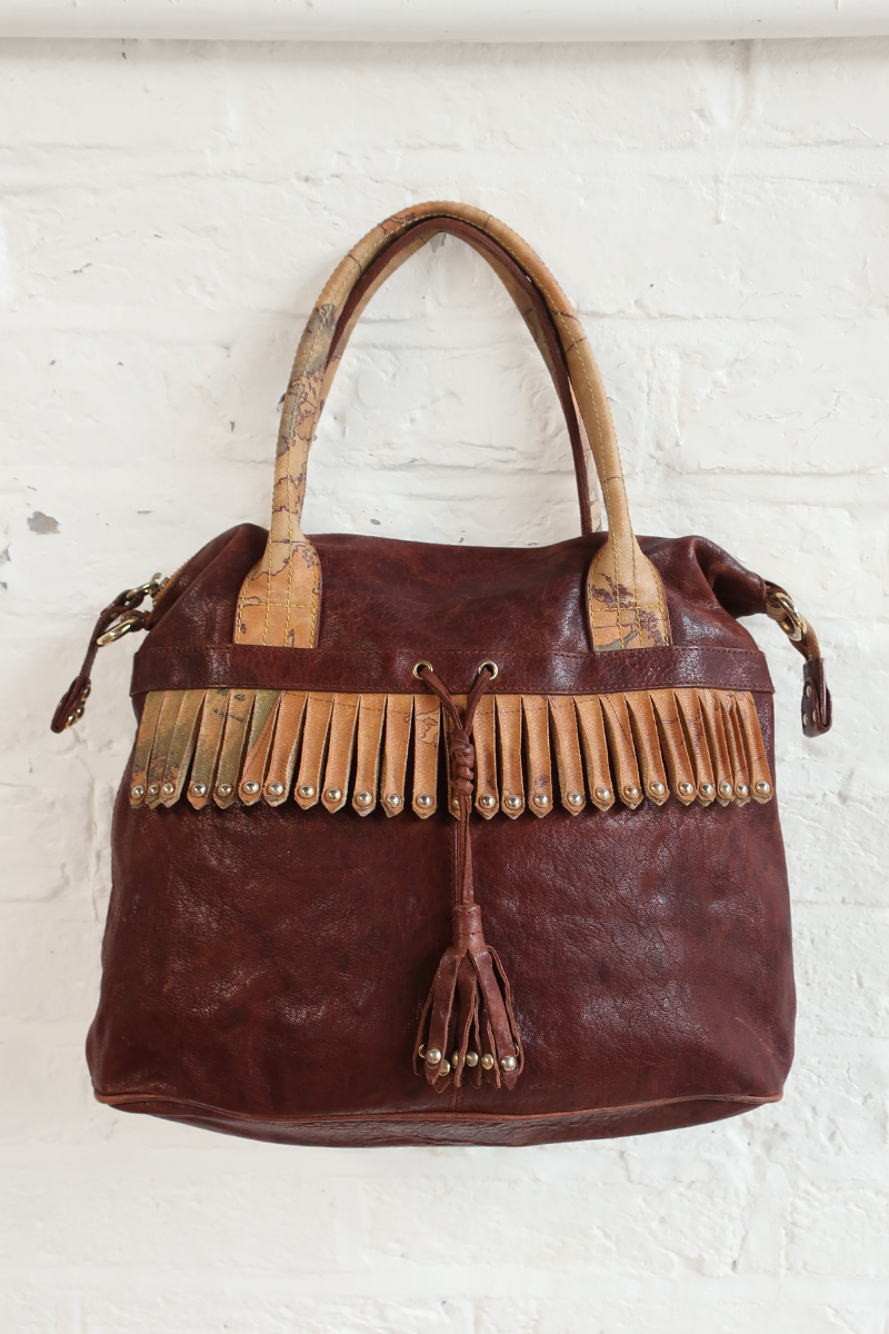 Vintage Designer Alviero Martini Bag - Atlas Tassels
