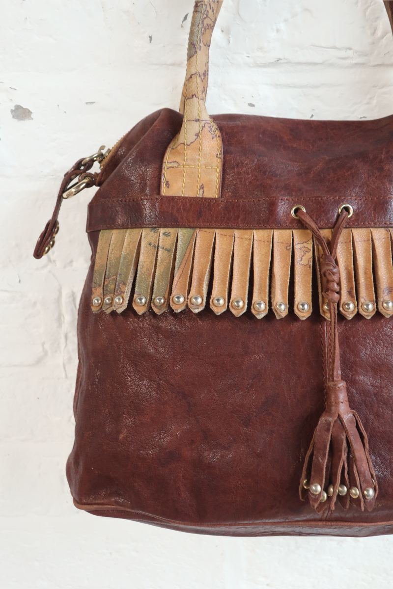 Vintage Designer Alviero Martini Bag - Atlas Tassels