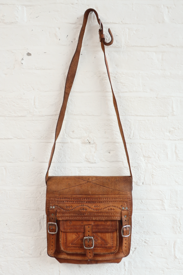 Vintage Bag - Embossed Satchel
