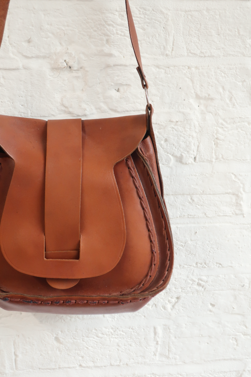 Vintage Bag - Tan Saddle