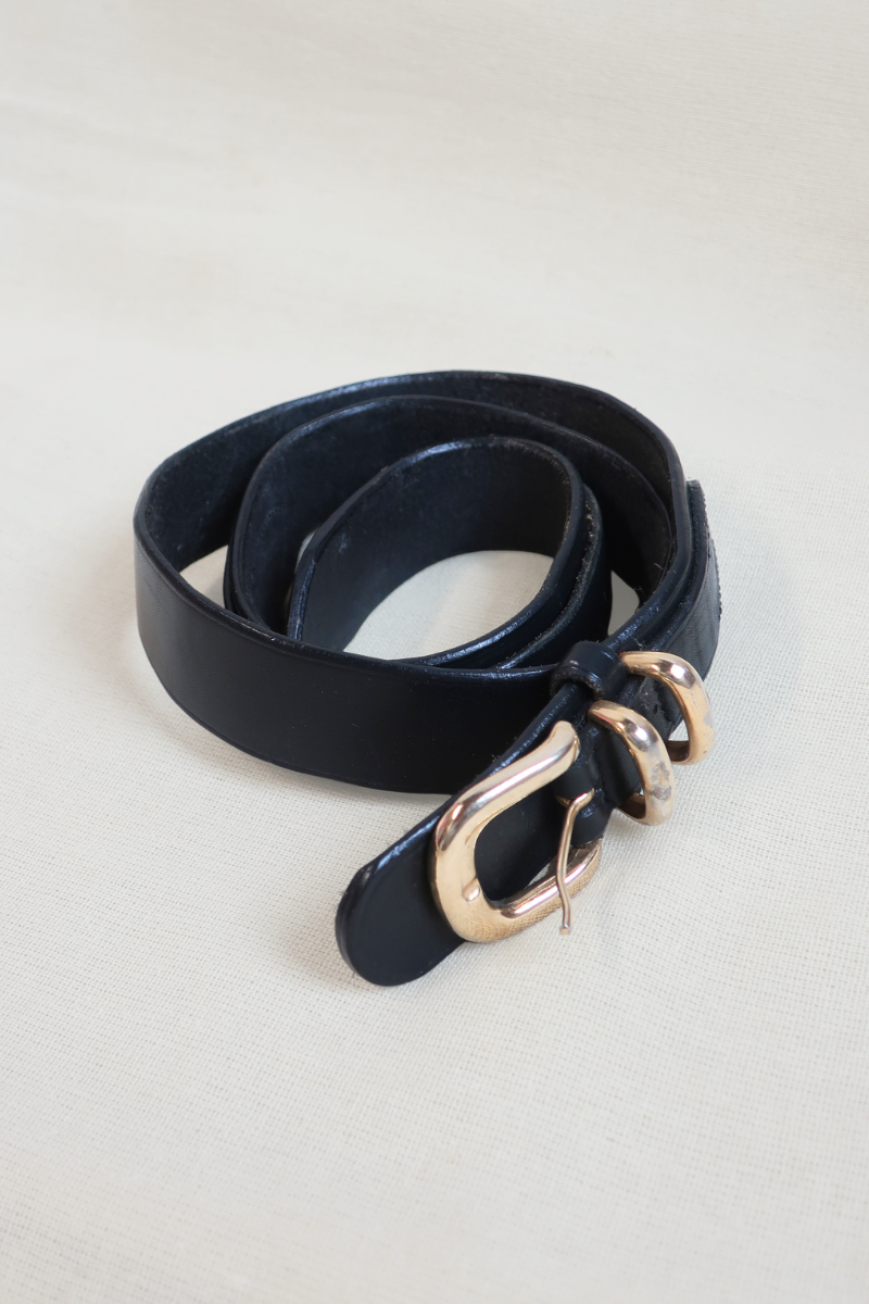 Vintage Belt - Black & Gold