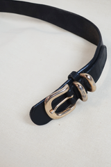 Vintage Belt - Black & Gold