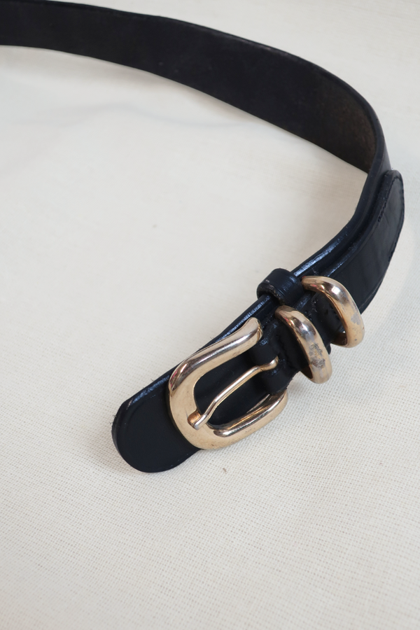 Vintage Belt - Black & Gold
