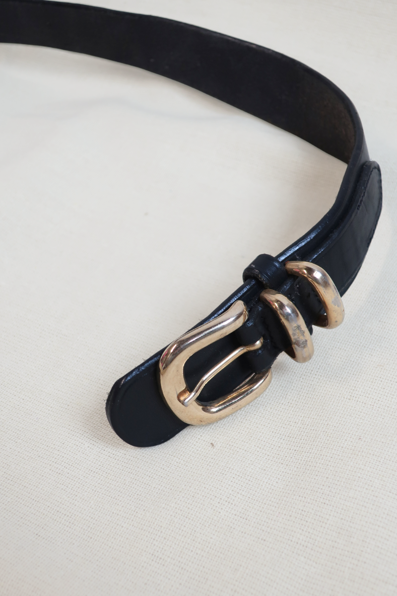 Vintage Belt - Black & Gold