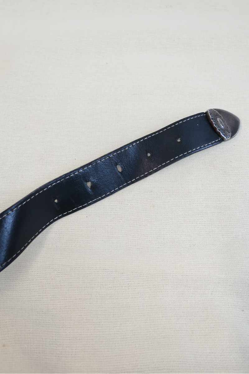 Vintage Western Belt - Floral Engraving