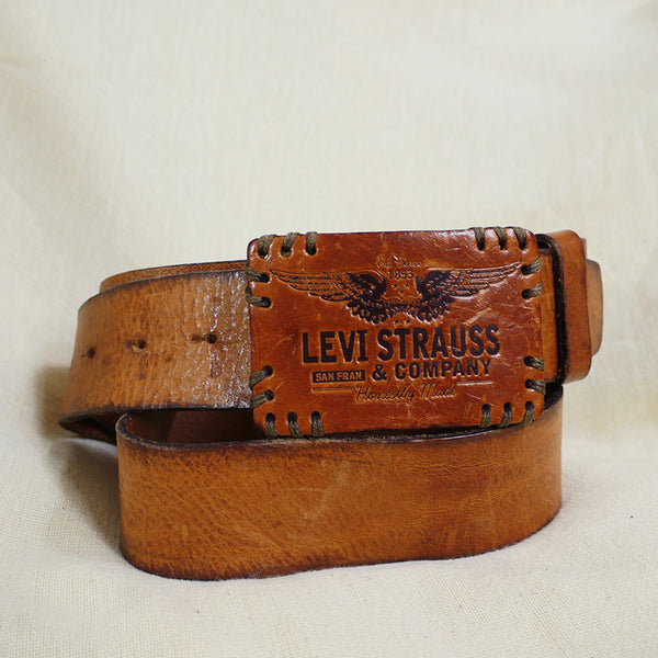 Levi strauss leather belts 2025