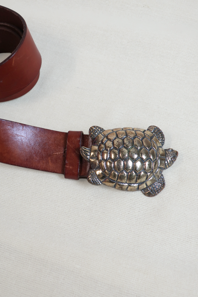 Vintage Belt - Golden Tortoise