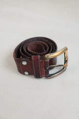 Vintage Belt - Deep Brown Embroidery