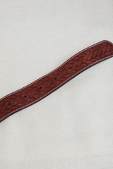 Vintage Belt - Tan Embossed Braid