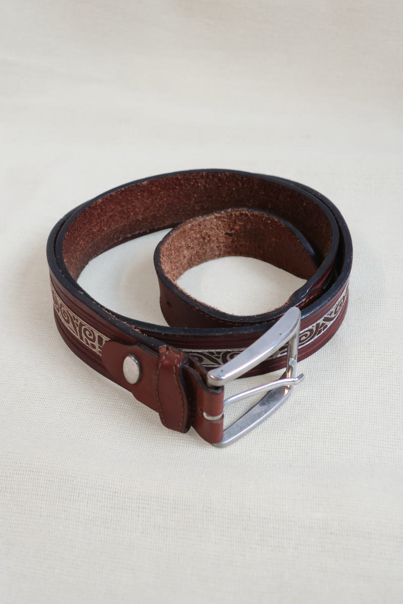 Vintage Belt - Spiral Embroidery