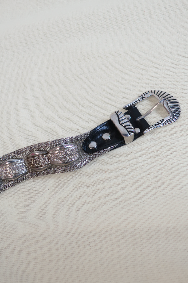 Vintage Belt - Silver Chainmail