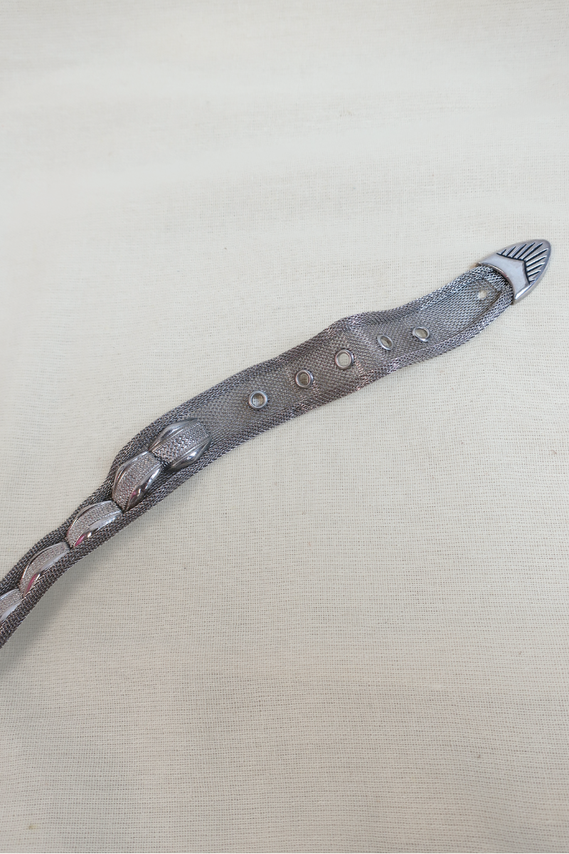 Vintage Belt - Silver Chainmail