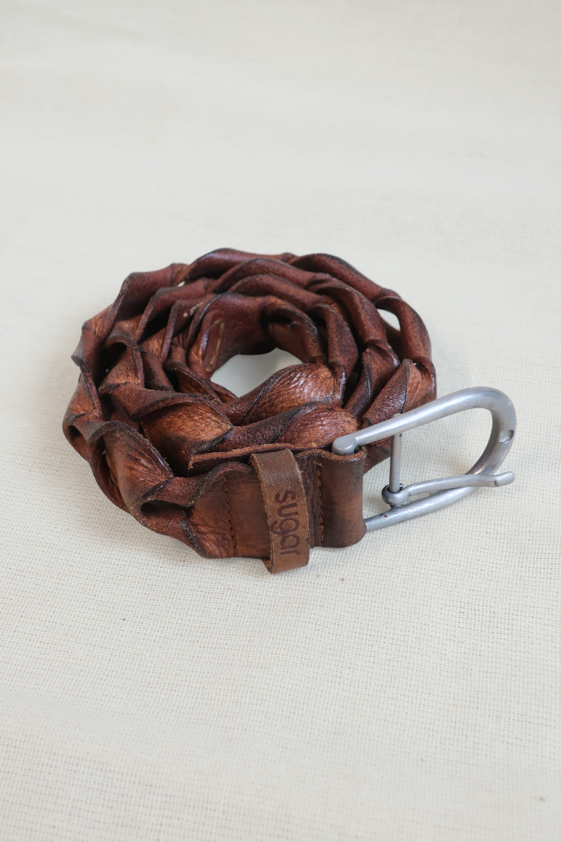 Vintage Belt - Braided Leather